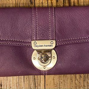 NEW Hayden-Harnett Brooklyn Purple Wallet
